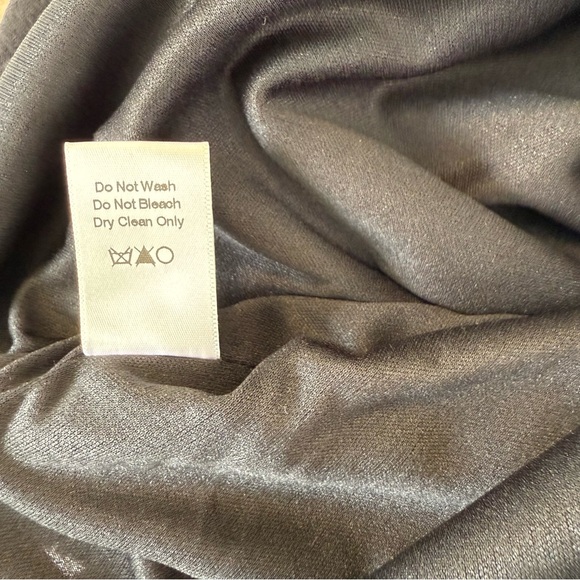 Vintage Adolfo Sanchez Black Wool Mesh Cut-Out Dress Size 4 - Picture 12 of 12